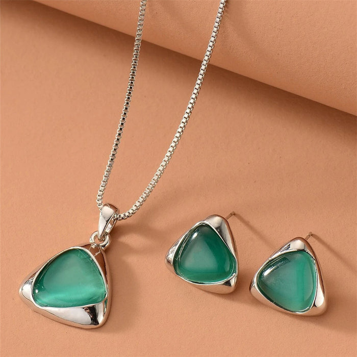 SET628 - Cat Eye Necklace Set