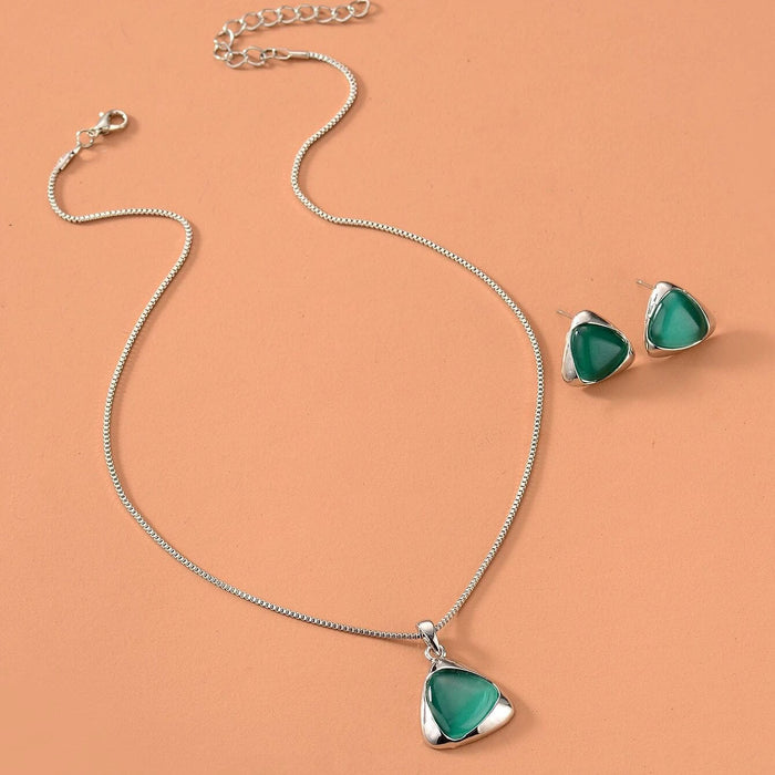 SET628 - Cat Eye Necklace Set
