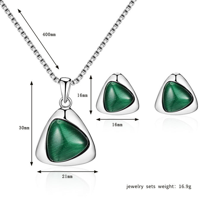 SET628 - Cat Eye Necklace Set