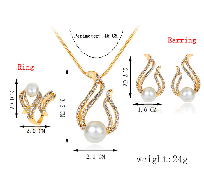 SET631 - Elegant Pearl Three-piece Set