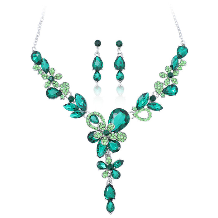 SET649 - Retro Necklace Earrings Set
