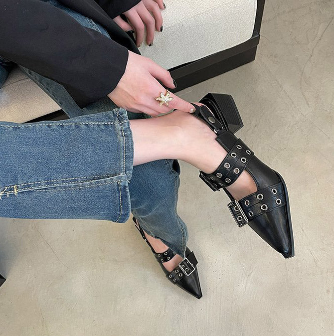 SH358 - Korean Shallow Flat shoes