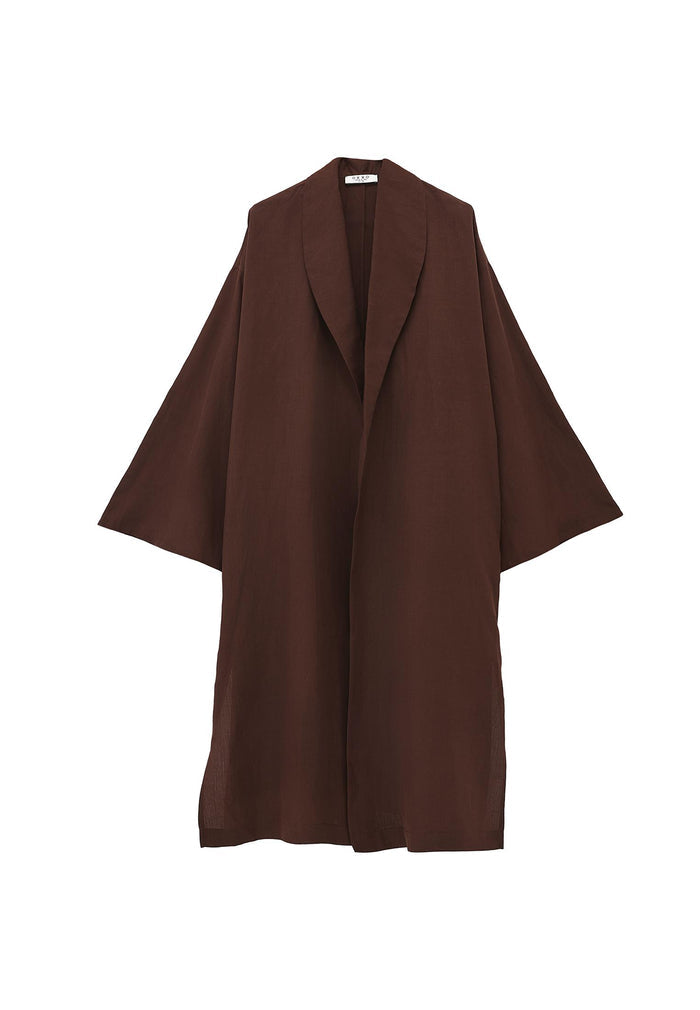 Shawl Collar Kimono - CHICORY COFFEE