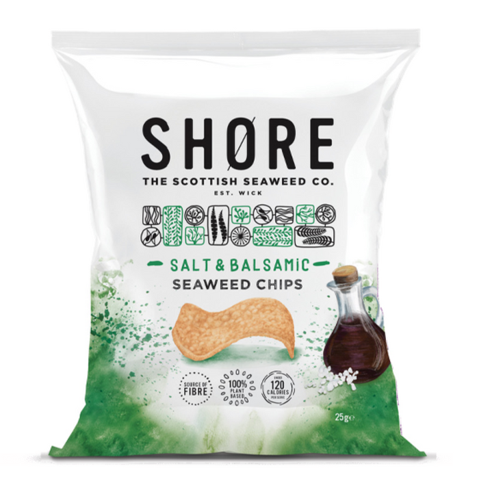 SHORE Seaweed Chips Salt & Balsamic 80g