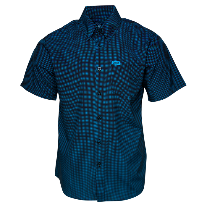 Simple Mind Party Shirt - Black & Cyan