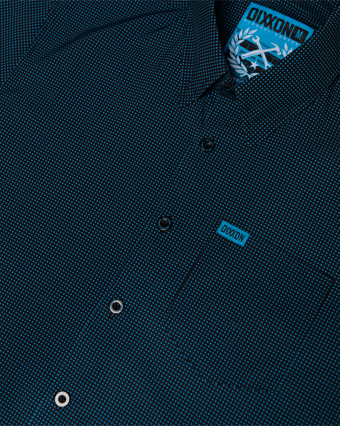 Simple Mind Party Shirt - Black & Cyan