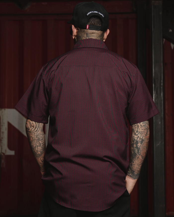 Simple Mind Party Shirt - Black & Red - Dixxon Flannel Co.