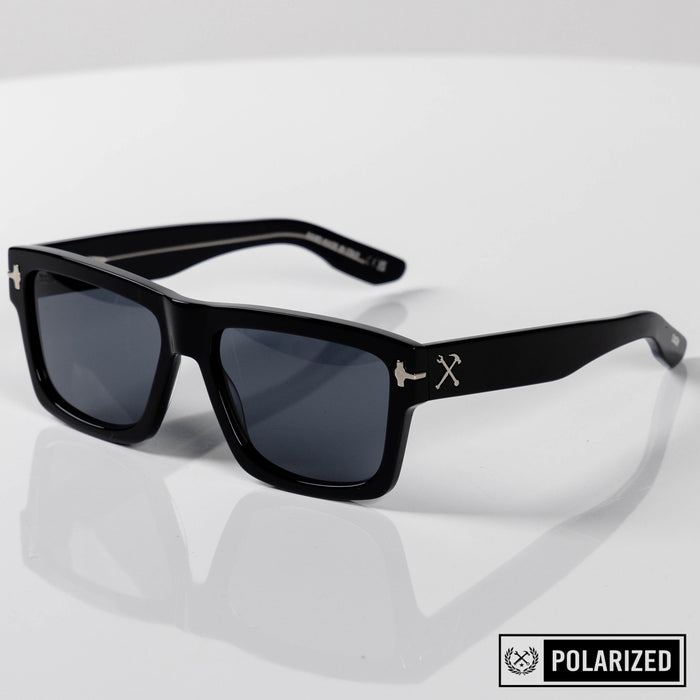 Sledge Sunglasses - Black & Grey Polarised