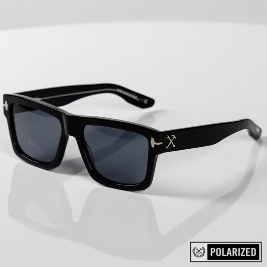 Sledge Sunglasses - Black & Grey Polarised
