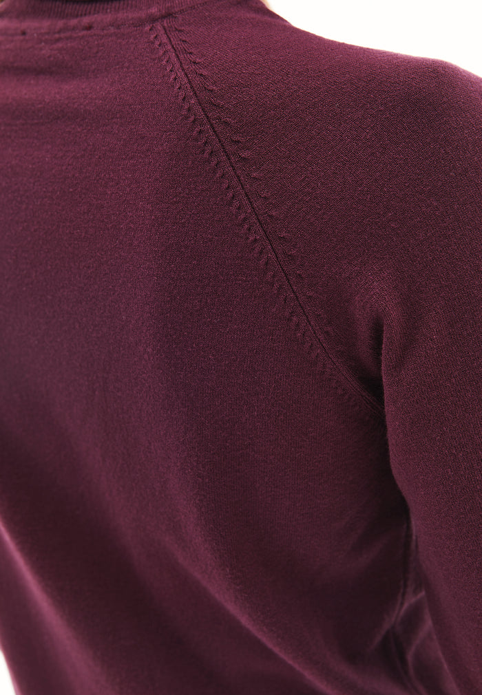 Slim Fit Turtleneck Knitwear - WINETASTING