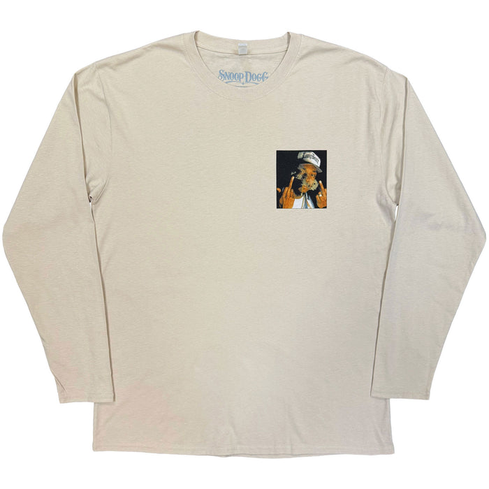 SNOOP DOGG - MIDDLE FINGER - Long Sleeve T-Shirt Neutral (Back Print)