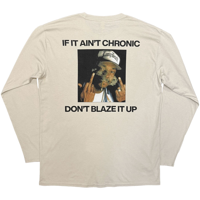 SNOOP DOGG - MIDDLE FINGER - Long Sleeve T-Shirt Neutral (Back Print)