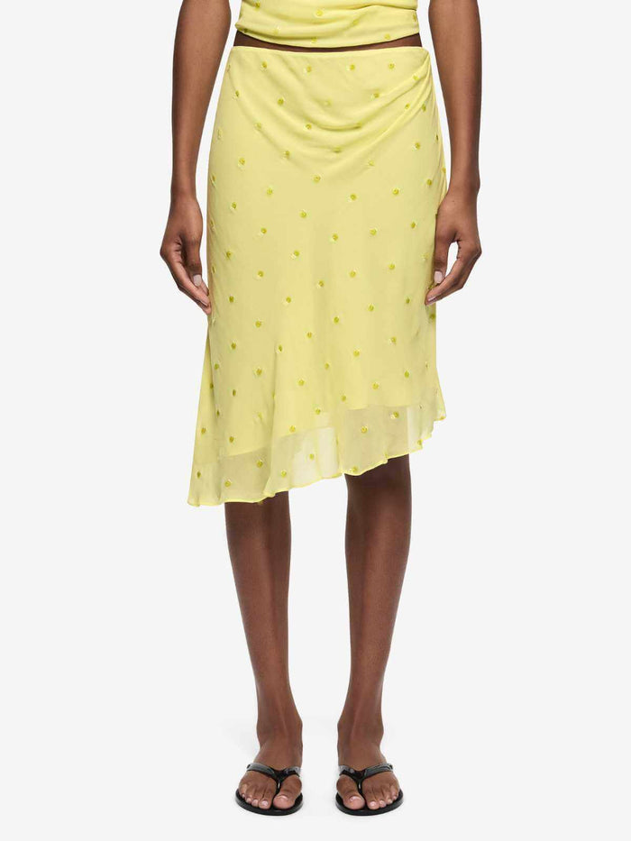 Solace Asym Skirt - Citrus