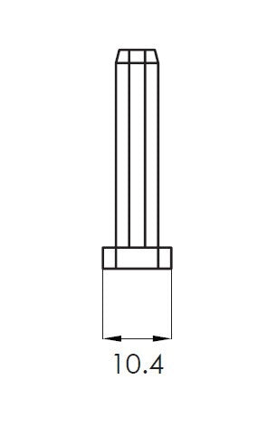 SOLO 50x10mm, END CAP - Image 2