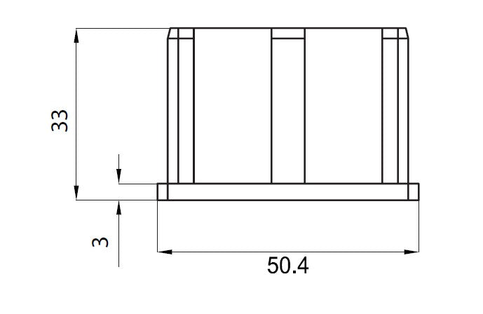 SOLO 50x10mm, END CAP - Image 3