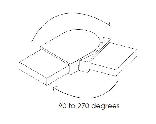SOLO 50x10mm, HORIZONTAL SWIVEL JOINER - Image 2