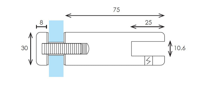 SOLO 50x10mm, RAIL CONNECTOR - Image 3