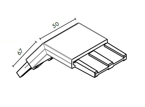 SOLO and 50X10 RANGE STAINLESS STEEL 316 STAIR JOINER (SUITS 37 Degrees ANGLE) - Image 2