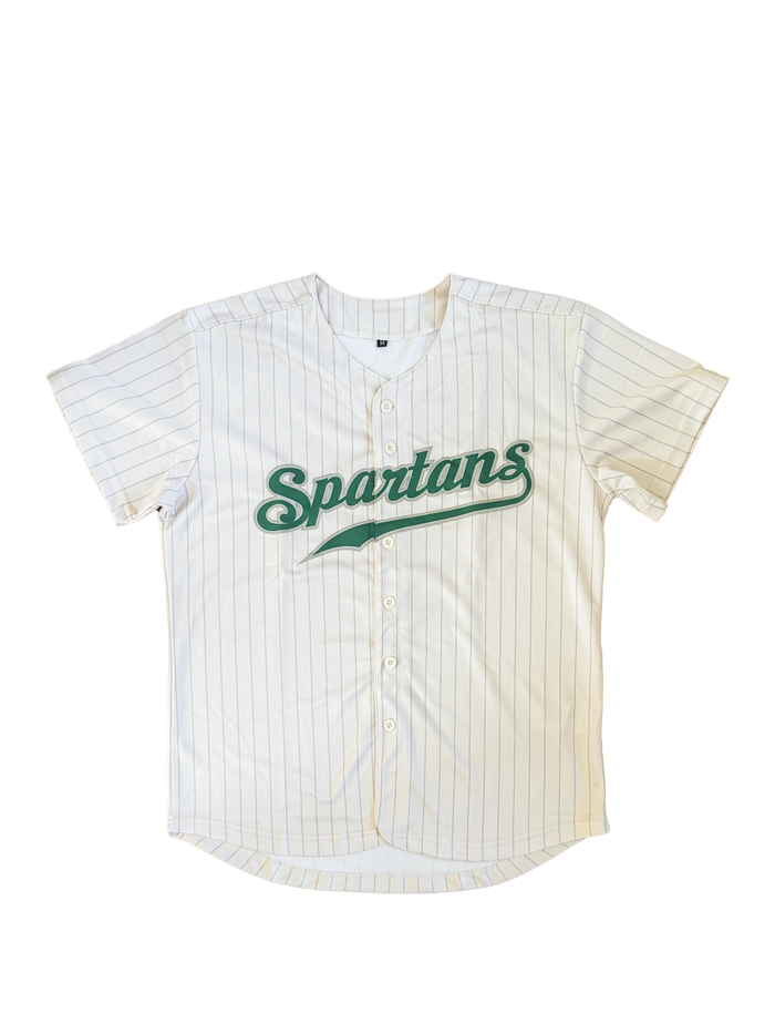 Spartans Pinstripe Baseball Jersey