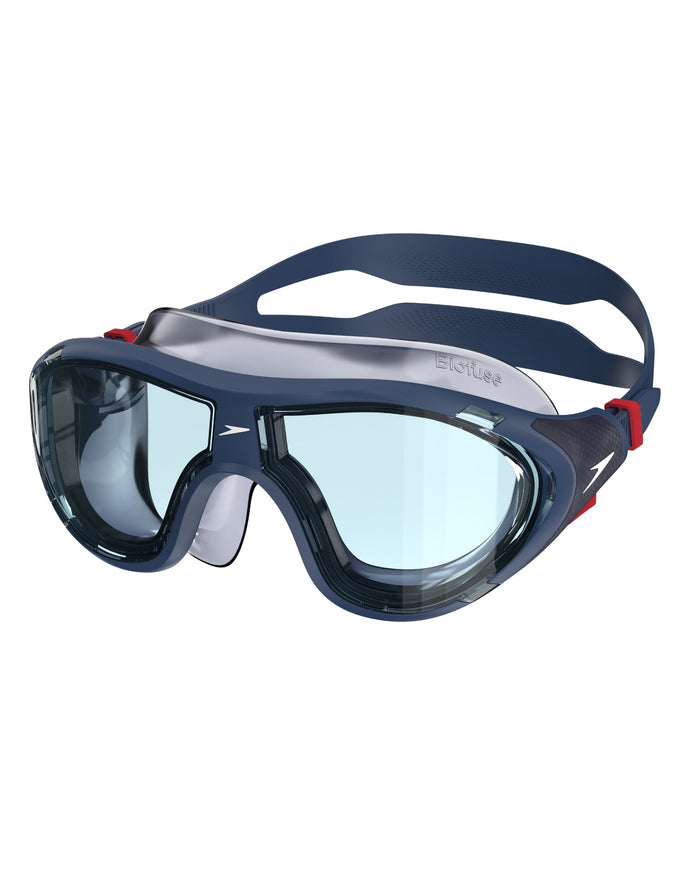 Speedo Biofuse 2.0 swim masks with Aquapulse Max 2 blue black frame