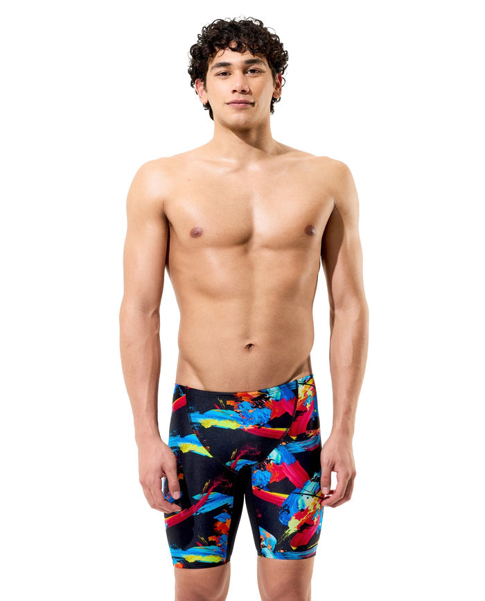 Speedo Boys Fastskin Endurance+ Max High Waisted Swim Jammer - Black/Multi