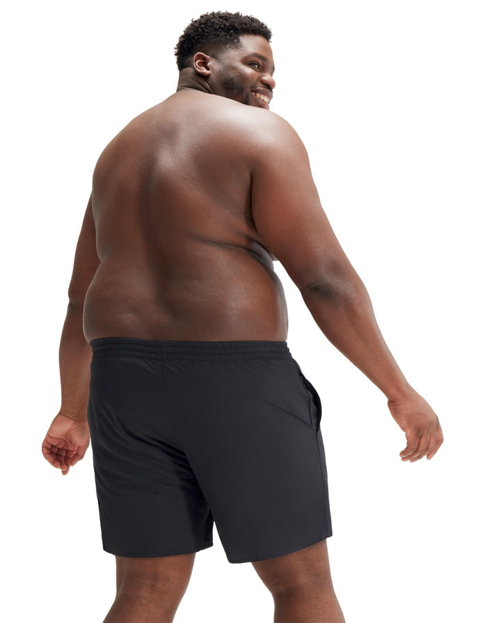 Plus size Speedo Essentials Plus black athletic watershorts with pockets