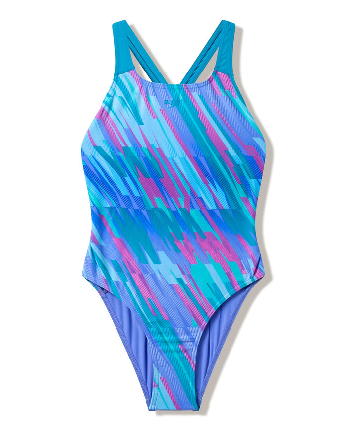Speedo Girls Print Powerback - Multi