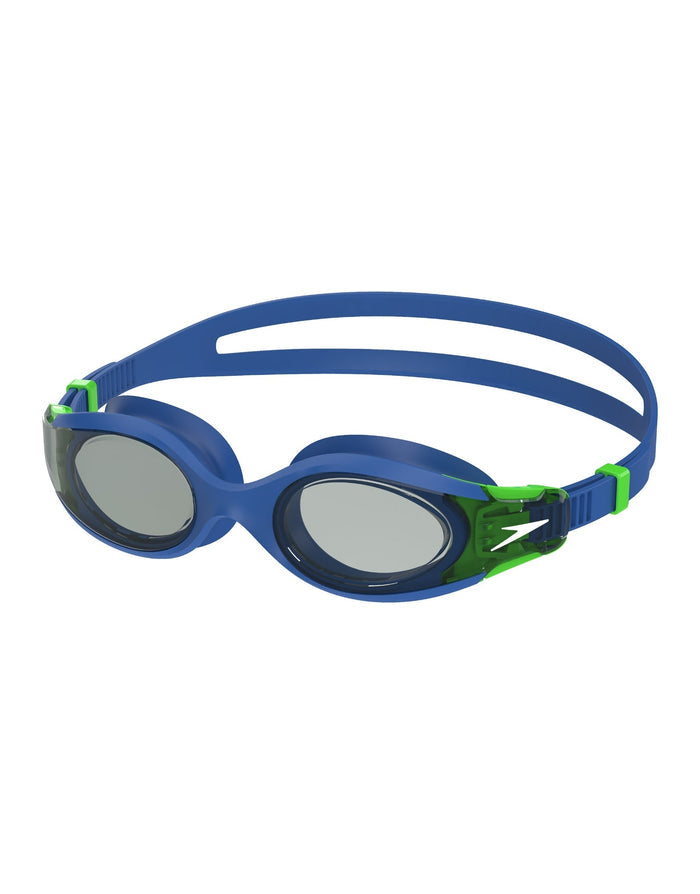 Speedo Hydrosity 2.0 junior swim goggles in blue and green with silver lenses