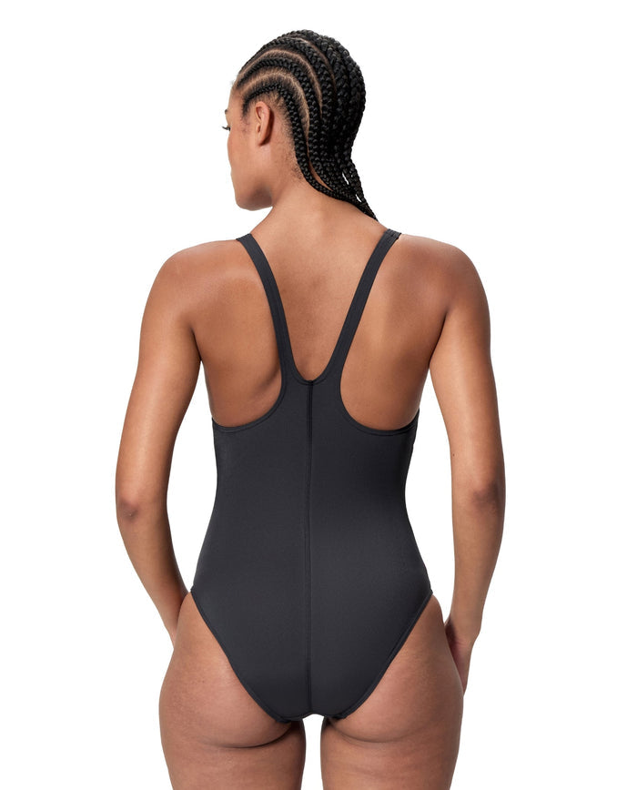 Speedo Hyperboom Butterfly Back Swimsuit - Black/Pink