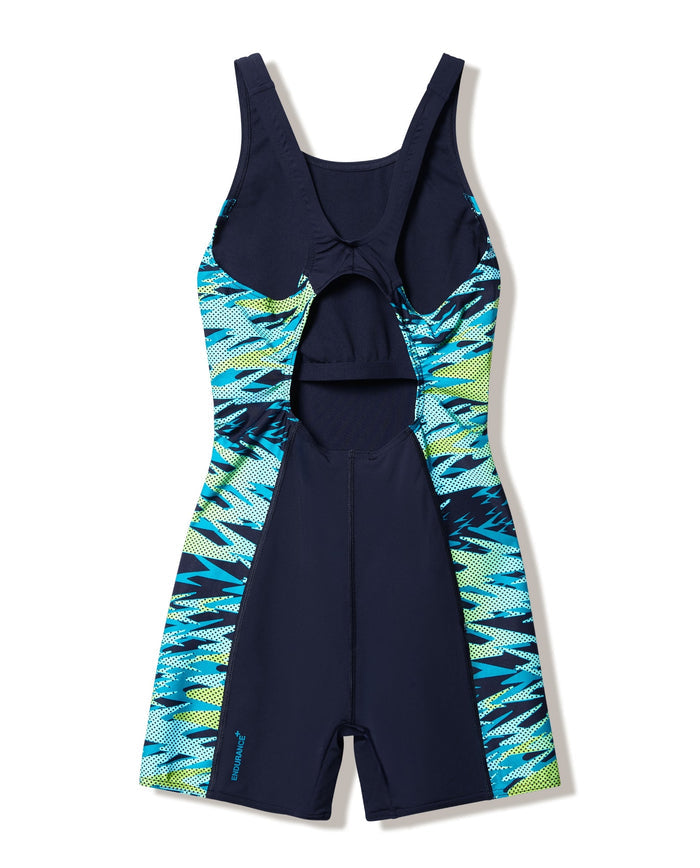 Speedo Hyperboom Splice Muscleback Legsuit - Black/Green