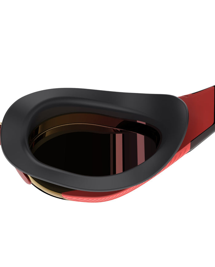 Speedo Limited Edition Fastskin Hyper Elite Mirrored Swim Goggles - Black/Red