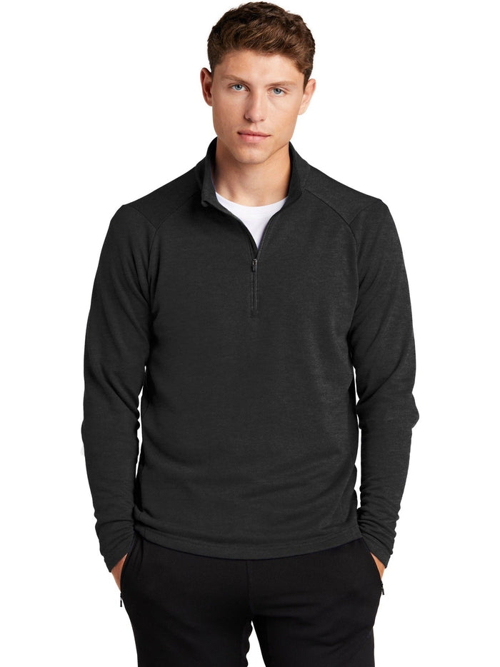 Sport-Tek Lightweight French Terry 1/4-Zip Pullover-Regular-Sport-Tek-Heather Black-S-Thread Logic