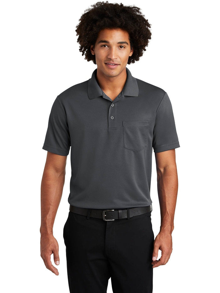 Sport-Tek PosiCharge RacerMesh Pocket Polo-Regular-Sport-Tek-Graphite-S-Thread Logic