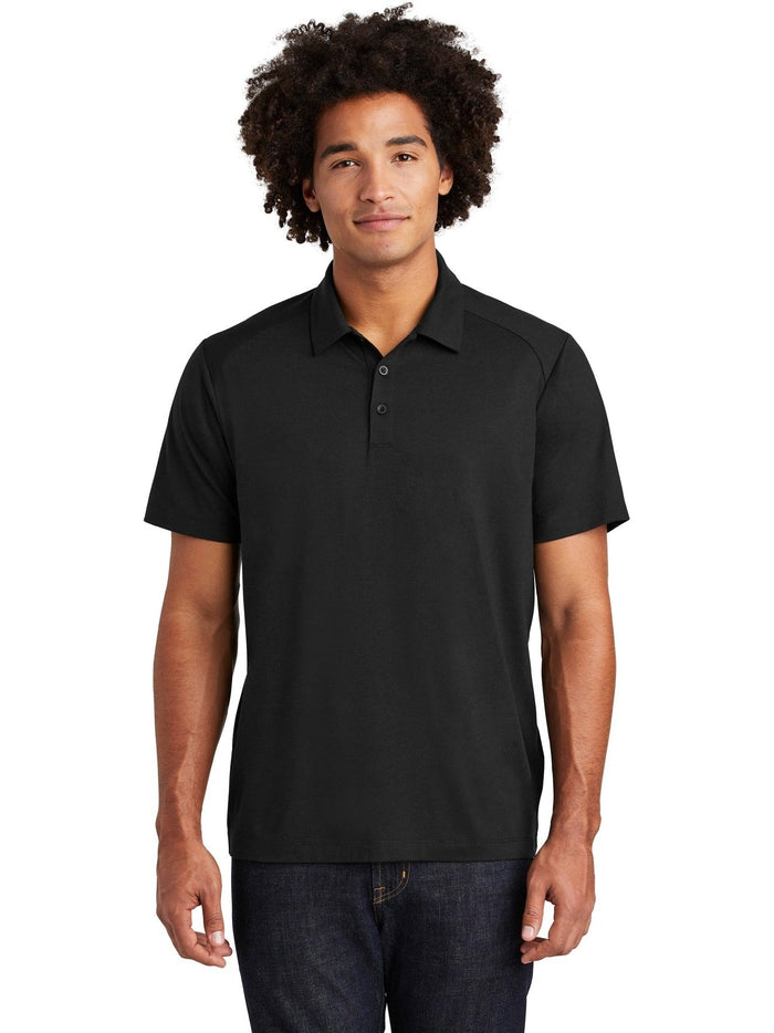 Sport-Tek PosiCharge Tri-Blend Wicking Polo-Regular-Sport-Tek-Black Triad Solid-S-Thread Logic