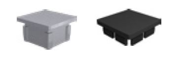SQ50 post top cap for 50mm square tube - Image 1