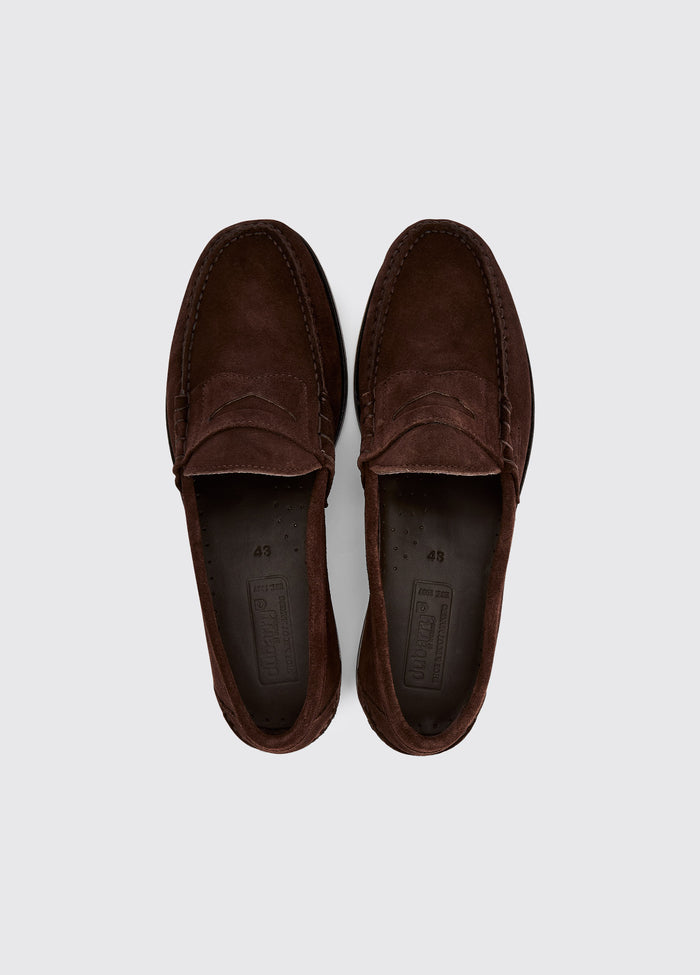 Stanford Men’s Suede Penny Loafer - Cigar