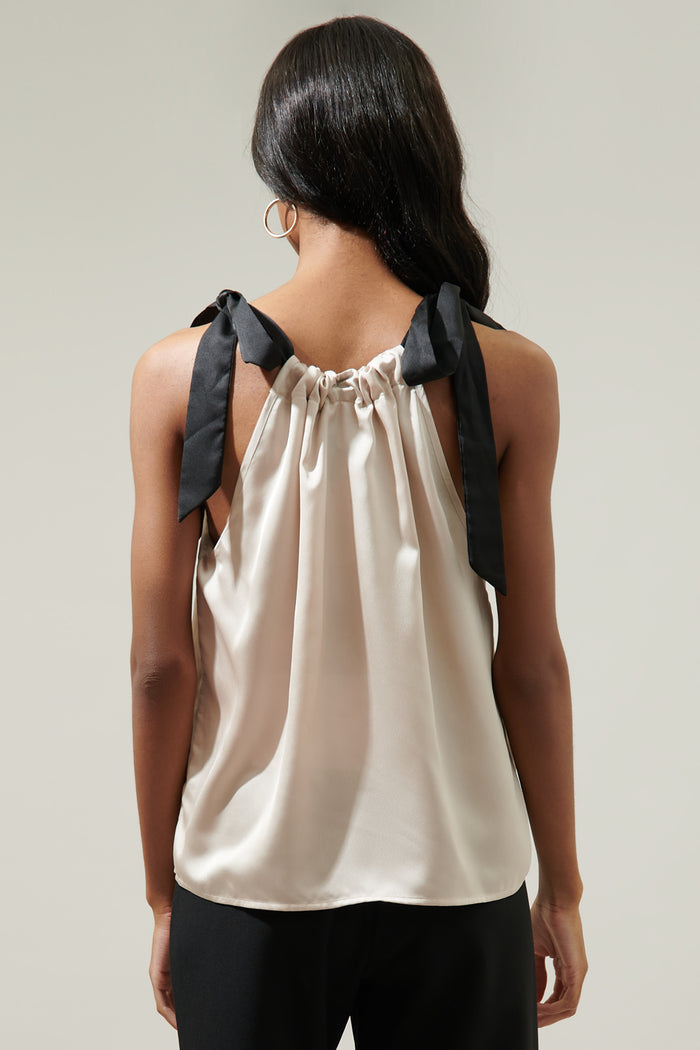 Stargazer Satin Halter Top