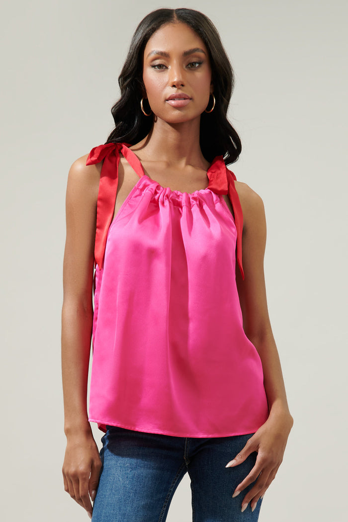 Stargazer Satin Halter Top