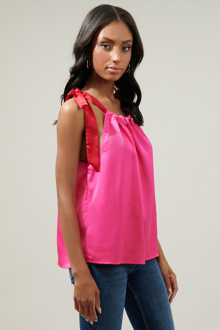 Stargazer Satin Halter Top