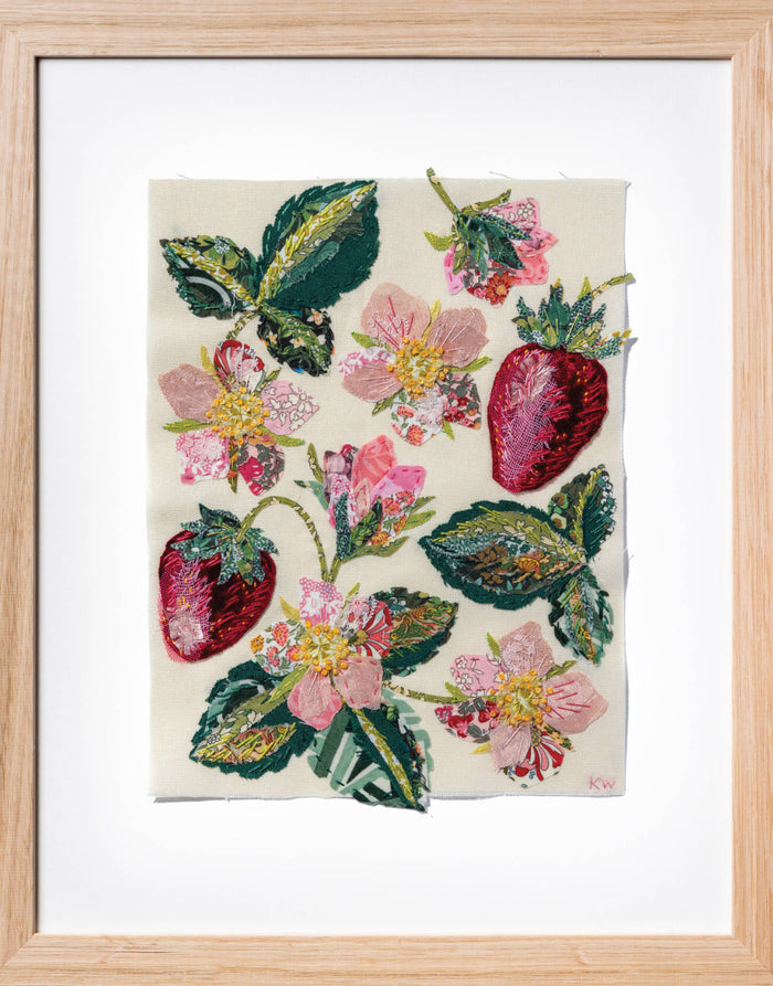 Strawberry Slow Stitching Kit, Wattle & Loop