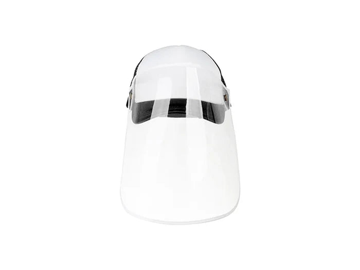Sublimation Adult Mesh Cap w/ Removable Face Shield (Black)