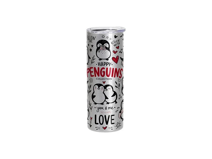 Sublimation Blanks 20oz/600ml 3D Crackle Finish Stainless Steel Skinny Tumbler