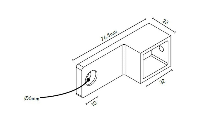Summit Nanorail 25x21mm extended wall plate - Image 5