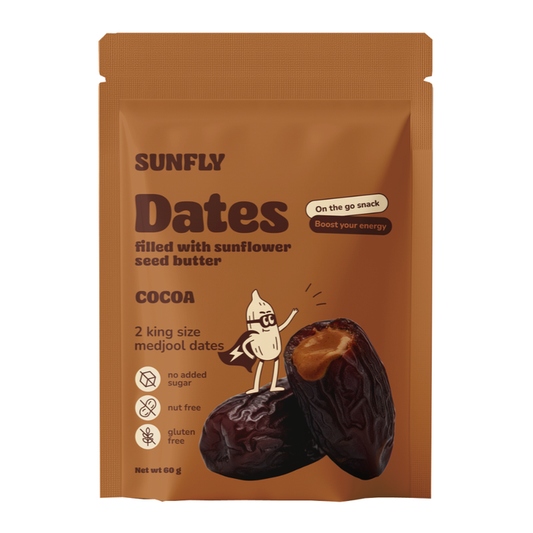 Sunfly Dates Filled with Sunflower Seed Butter Cocoa 60g