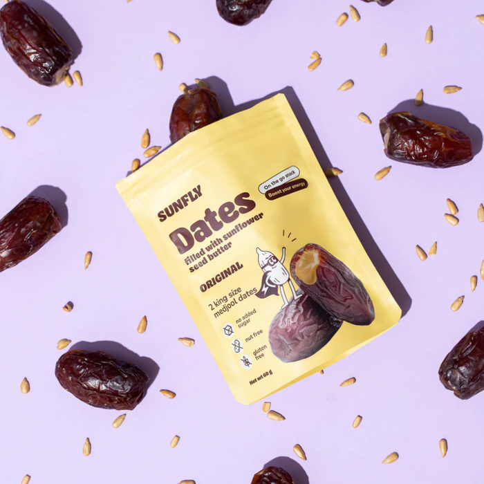 Sunfly Dates Filled with Sunflower Seed Butter Original 60g