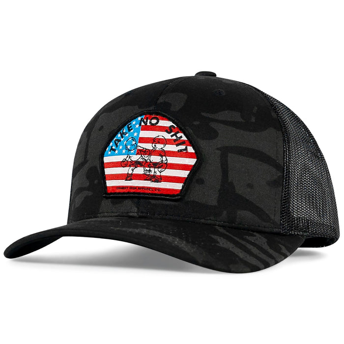Take No Shit American Flag Patch SnapBack