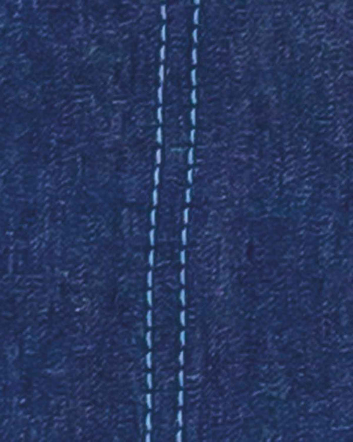 Tamara Pure Cotton A Line Pull On Skirt - Blue - Image 3 - The Classic Boutique