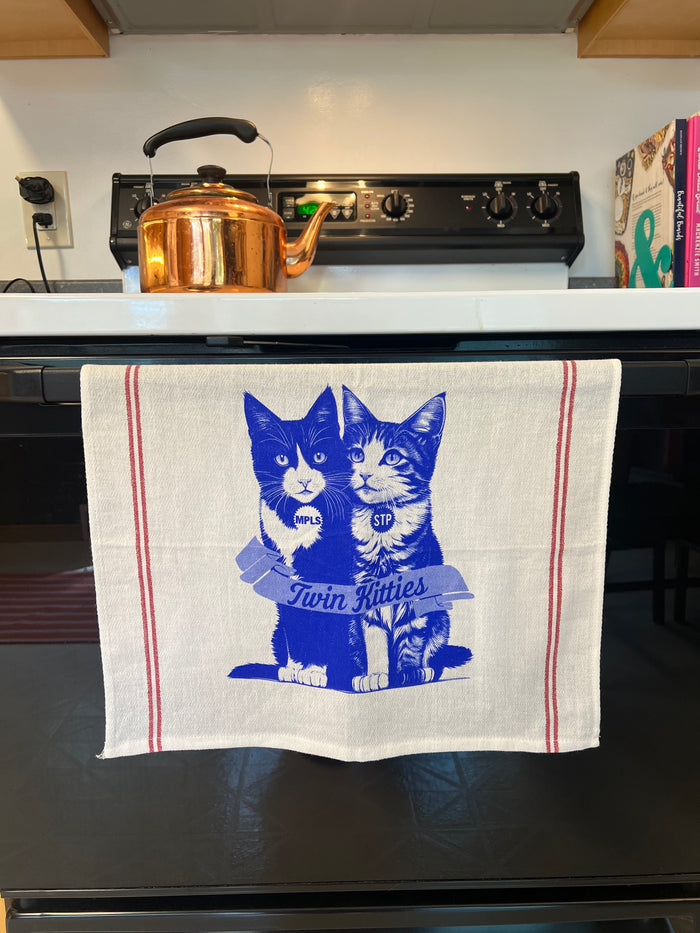 Tea Towel - Twin Kitties