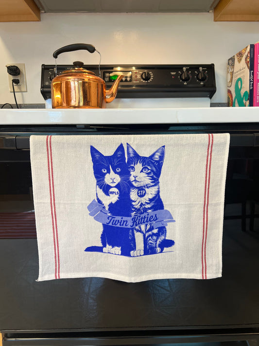 Tea Towel - Twin Kitties