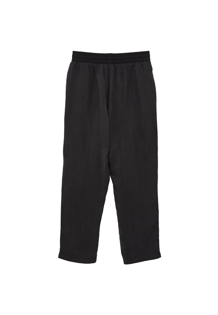 Tencel Tie Waist Pants - JET BLACK